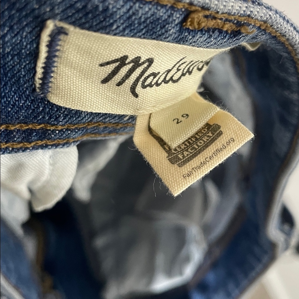 SOLD Madewell | Women’s Tapered Denim Trousers Size 29 - Picture 7 of 9